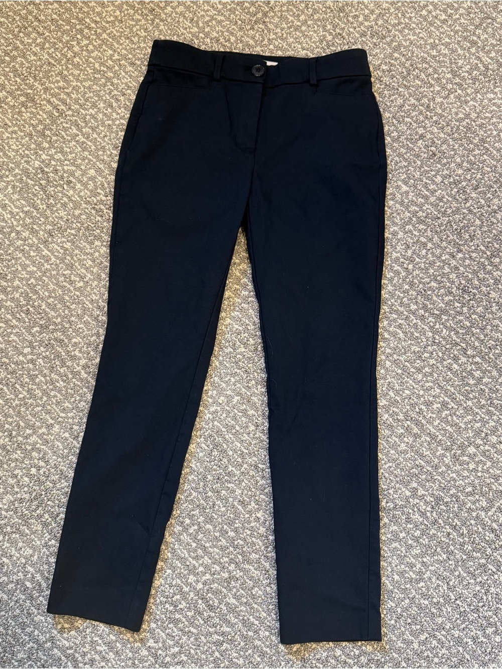 LOFT Navy The Sutton Skinny Dress Pants